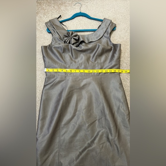 Calvin Klein Metallic Brown Dress Office Wear Size 12 - Picture 8 of 10